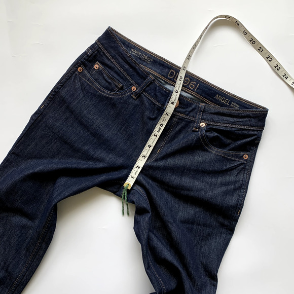 DL1961 Angel Skinny Ankle Jeans Women's 29" Blue Crush Mid Rise Stretch Denim - Picture 6 of 7